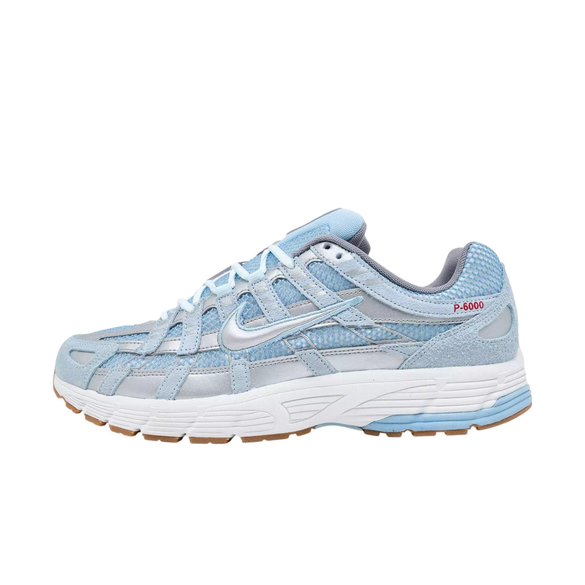 Nike P-6000 "Soft Blue/Metallic Silver/Summit White" Men's Shoe - WHITE/BLUE/SILVER